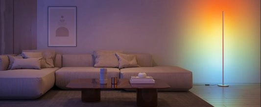 Modern Floor Lamp: illuminate Your Space with the Apex RGBICW Floor Lamp