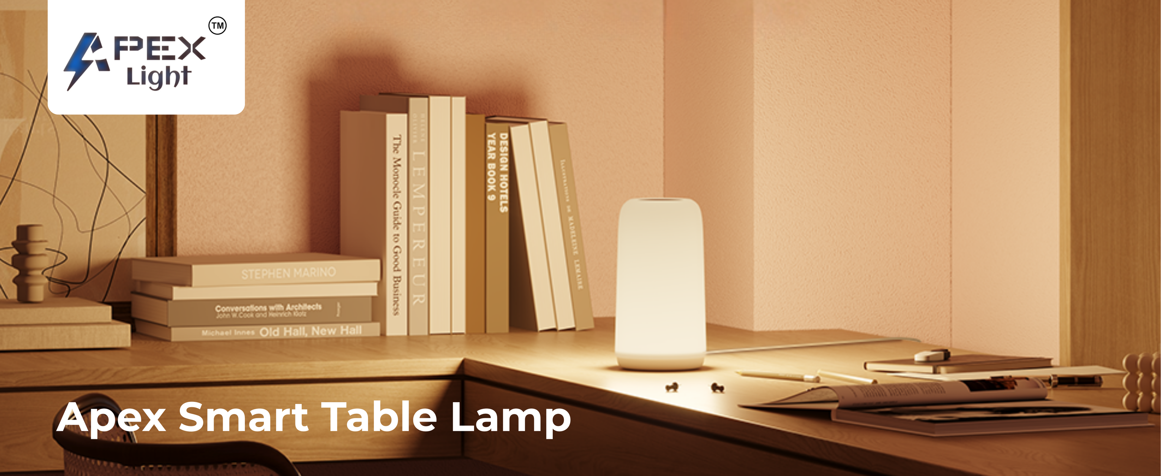 Smart Apex Light table lamp in India with app and Alexa/Google control , Apex smart table lamp with warm white colour