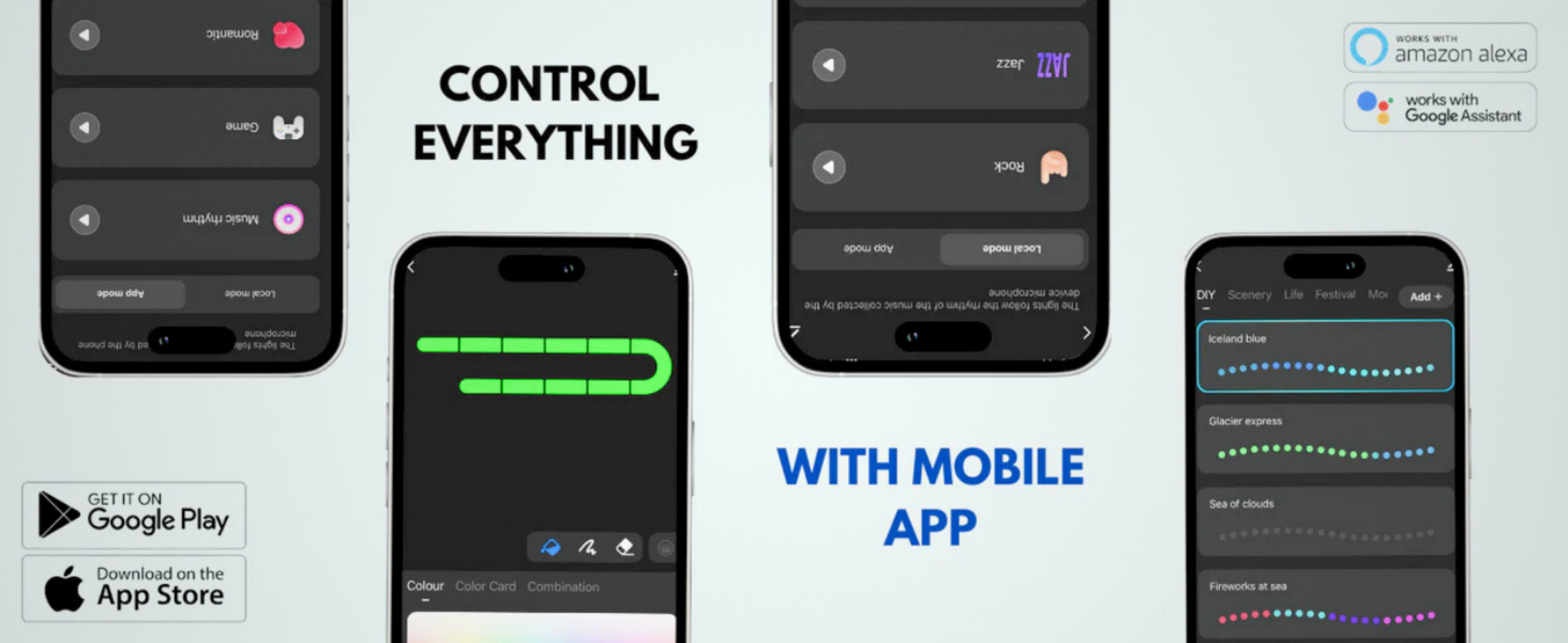 control every apex light with smart app