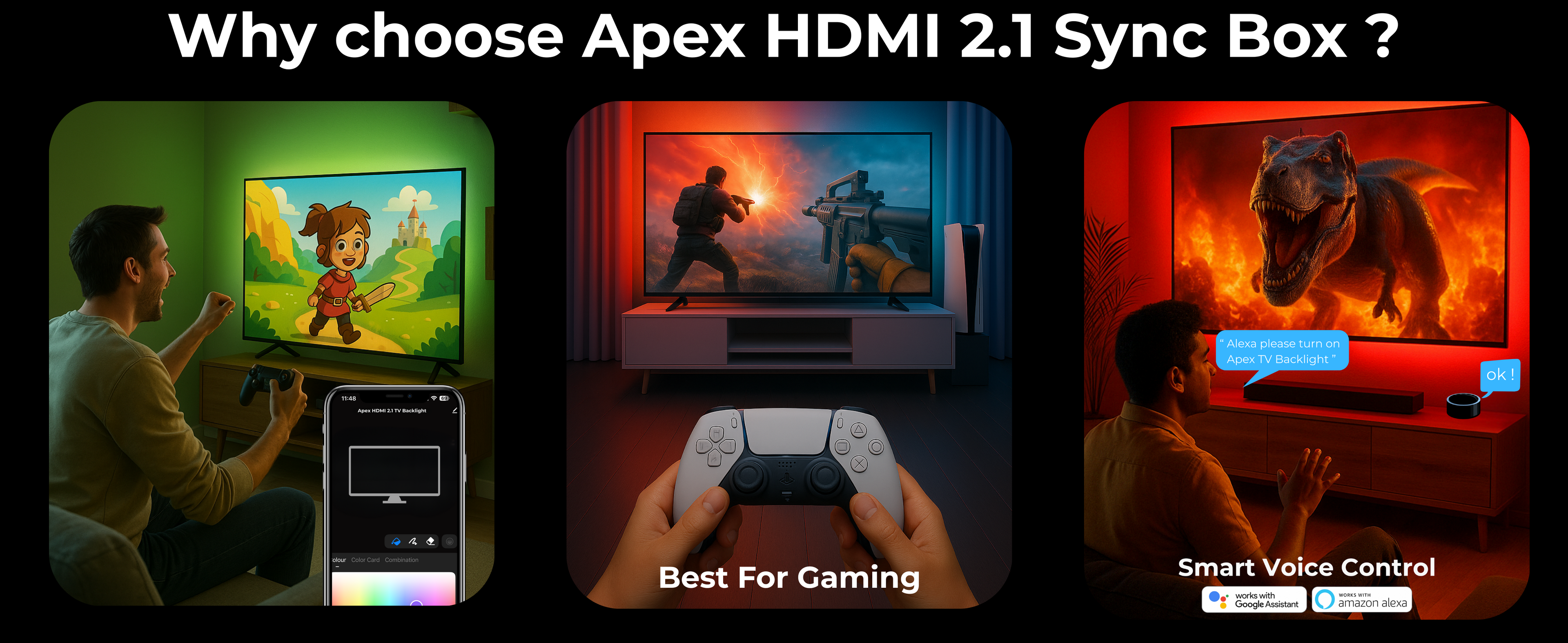 best reason for choosing Apex HDMI 2.1 sync box , best for PS5 and gaming in india
