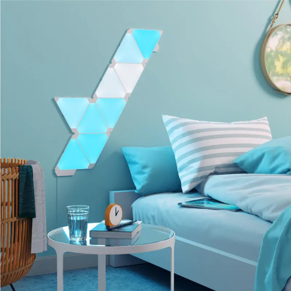 Apex Triangle Light Panels, RGBIC Wall Light, Multicolor Effects, Music Sync, DIY Design, Smart APP Control, Compatible with Alexa & Google Assistant for Room, Gaming,