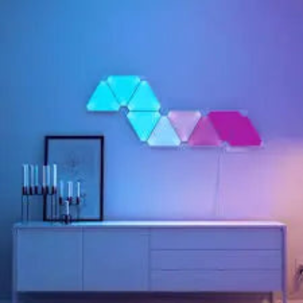 Apex Triangle Light Panels, RGBIC Wall Light, Multicolor Effects, Music Sync, DIY Design, Smart APP Control, Compatible with Alexa & Google Assistant for Room, Gaming,