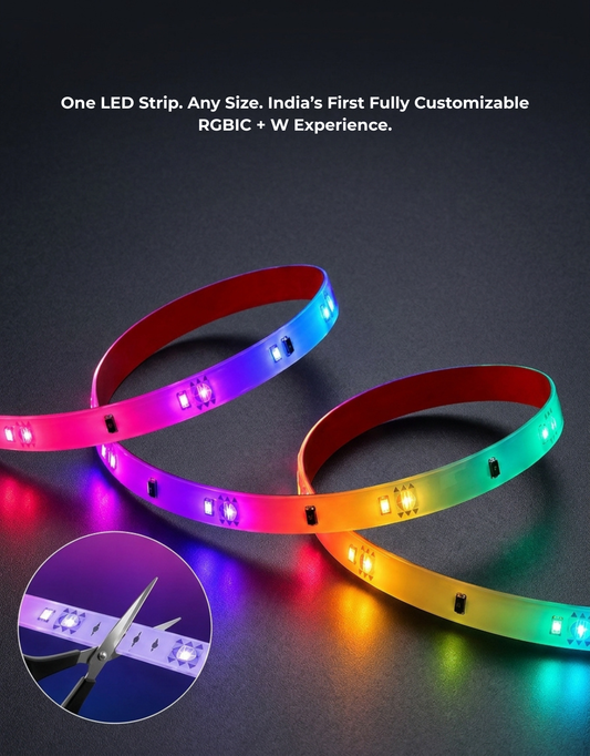 The Future of Smart Lighting Starts with Apex RGBIC + W Smart LED Strip