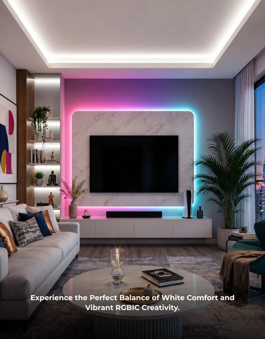 From Ordinary to Extraordinary: Transform Every Room with Apex RGBIC + W Smart LED Strip