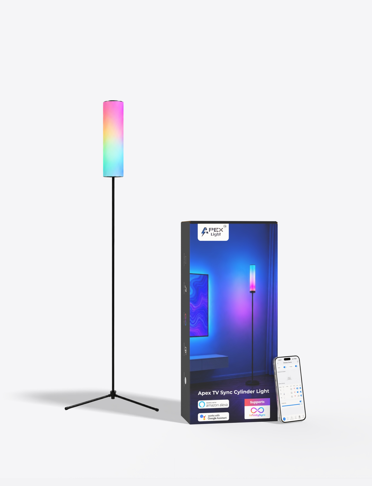 Apex TV Sync Cylinder Lamp