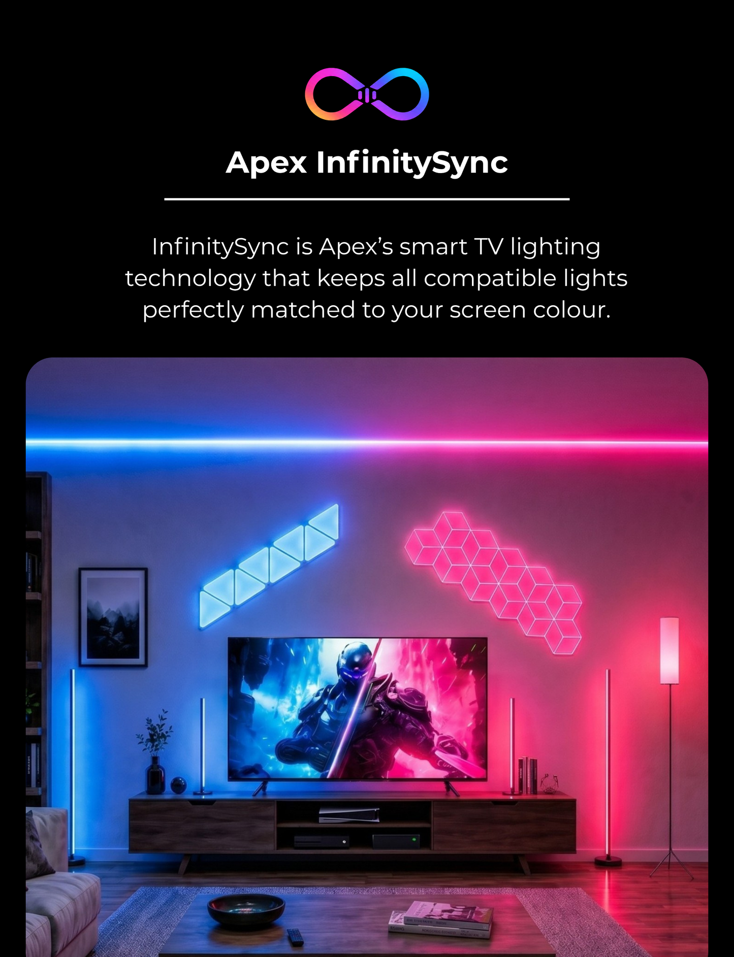 Apex TV Sync Cylinder Lamp