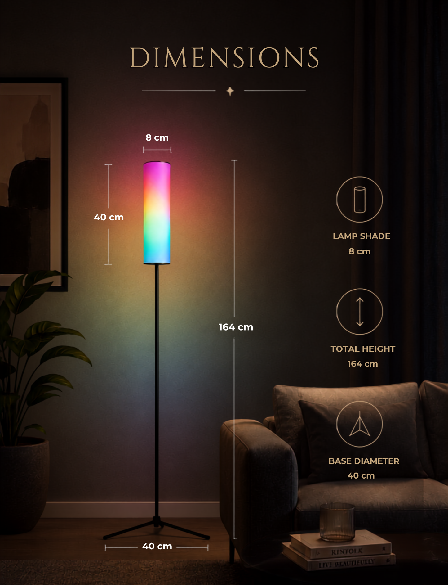 Apex TV Sync Cylinder Lamp