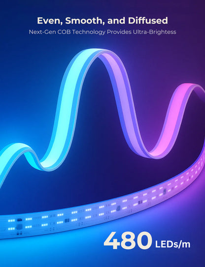 Apex RGBIC Neon Rope Light for Desks
