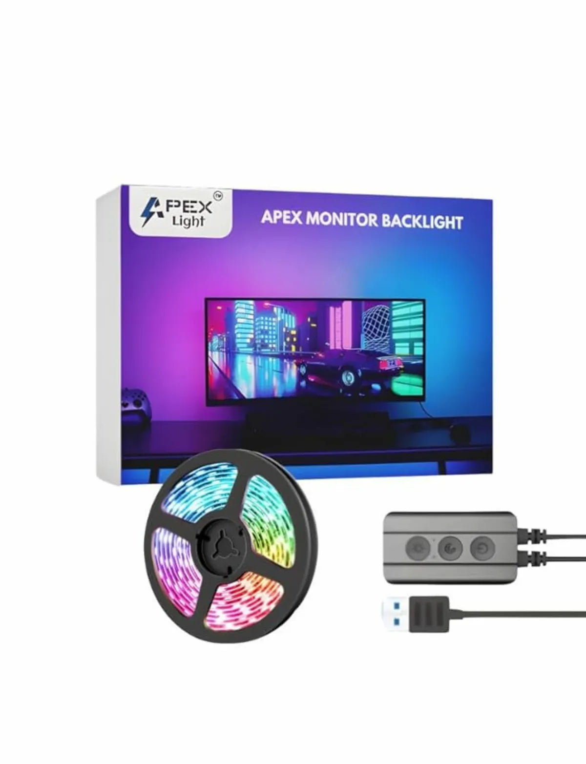 Apex Monitor Backlight (Upto 40 Inches Monitor)(not for All Smart TVs)