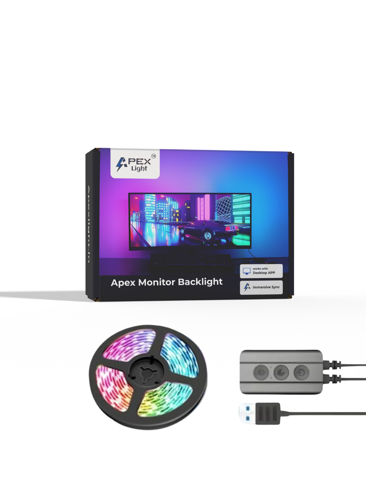 Apex Monitor Backlight (Upto 40 Inches Monitor)(not for All Smart TVs)