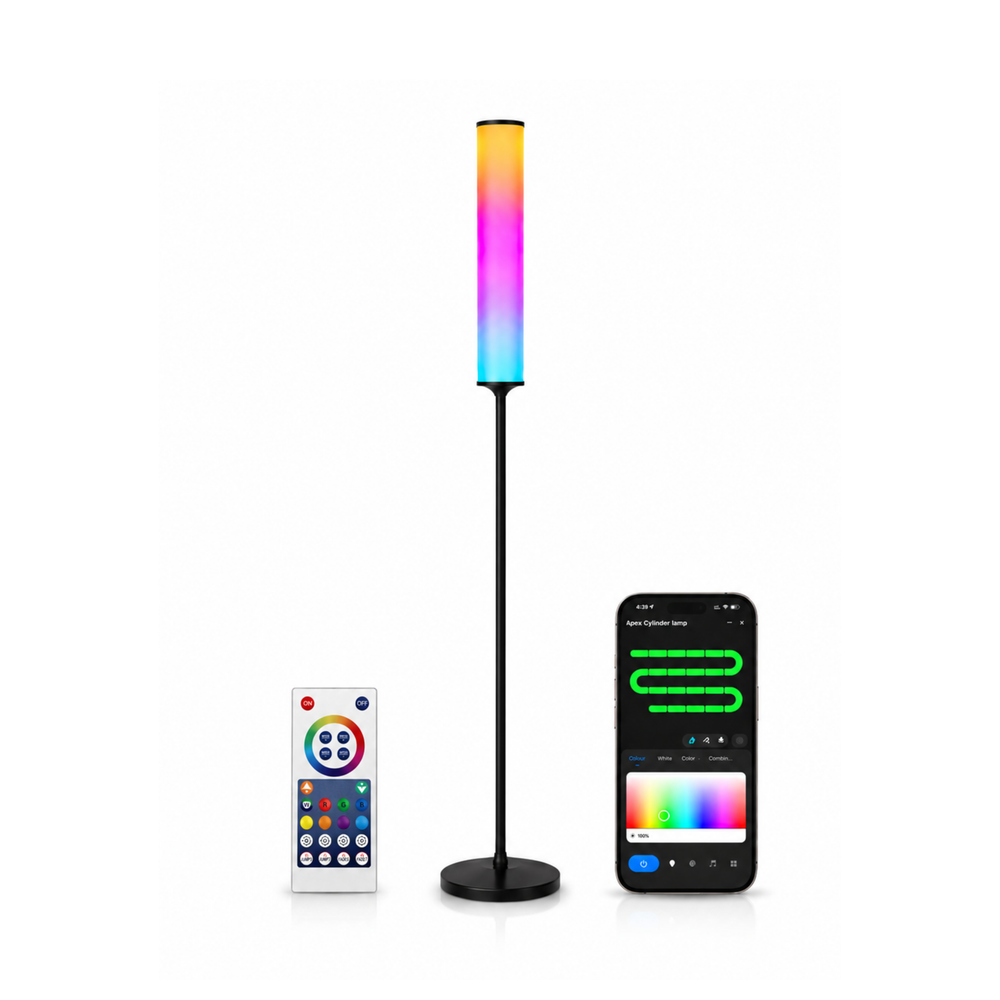 Apex RGBIC + W Cylinder Floor Lamp