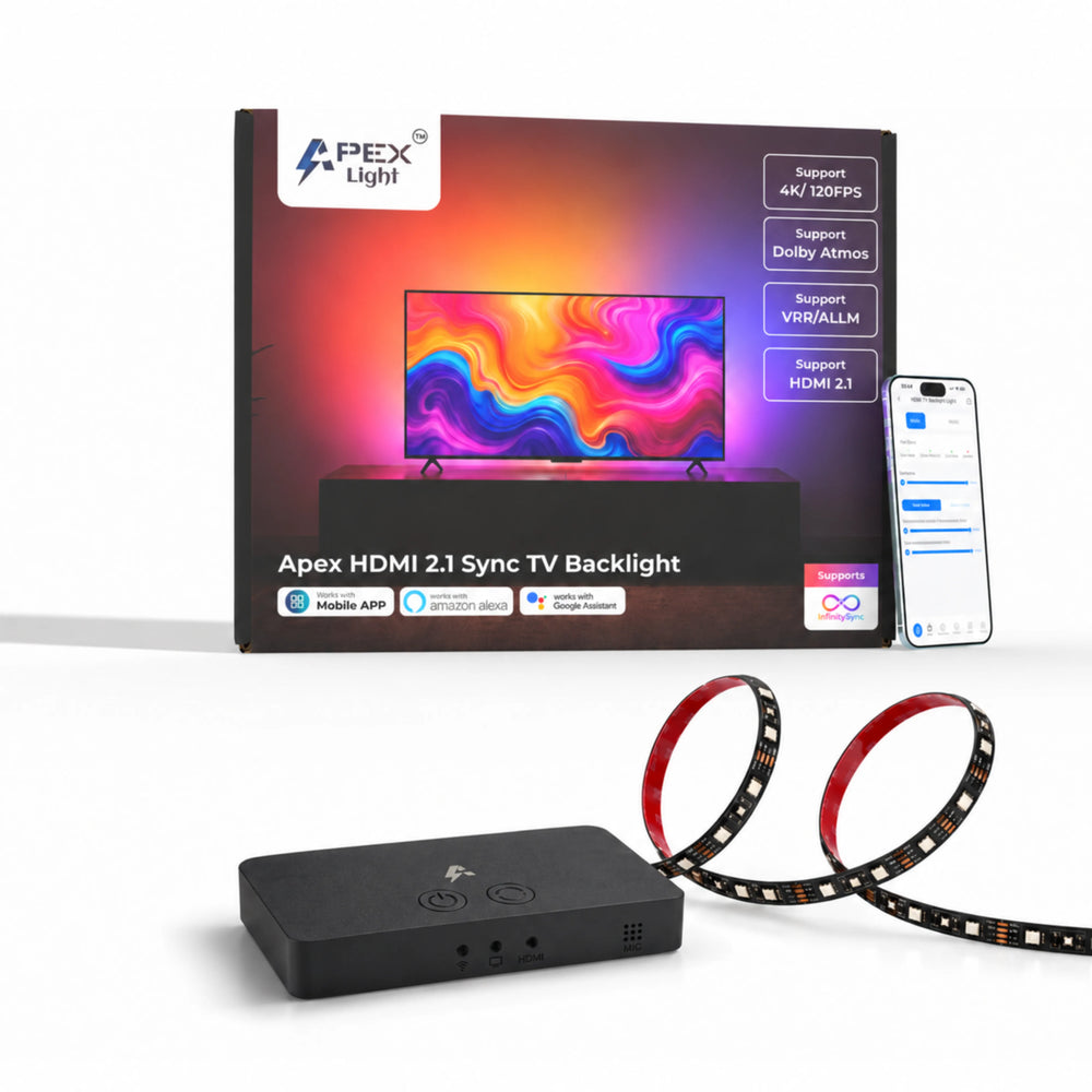 Apex HDMI Sync TV Backlight ( HDMI 2.1 Version) (32-90 Inch TV size)