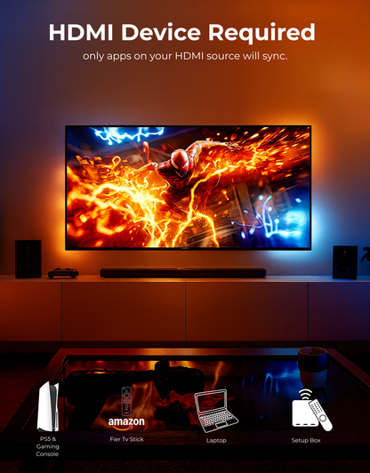 Apex HDMI 2.1 Version TV Backlight (32-90 Inch TV size)