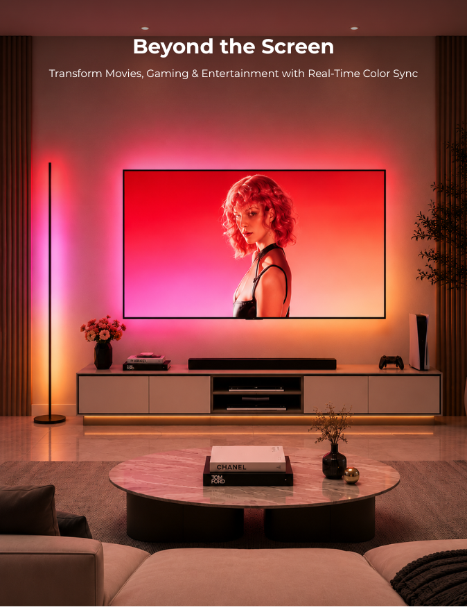 Apex HDMI Sync TV Floor Lamp
