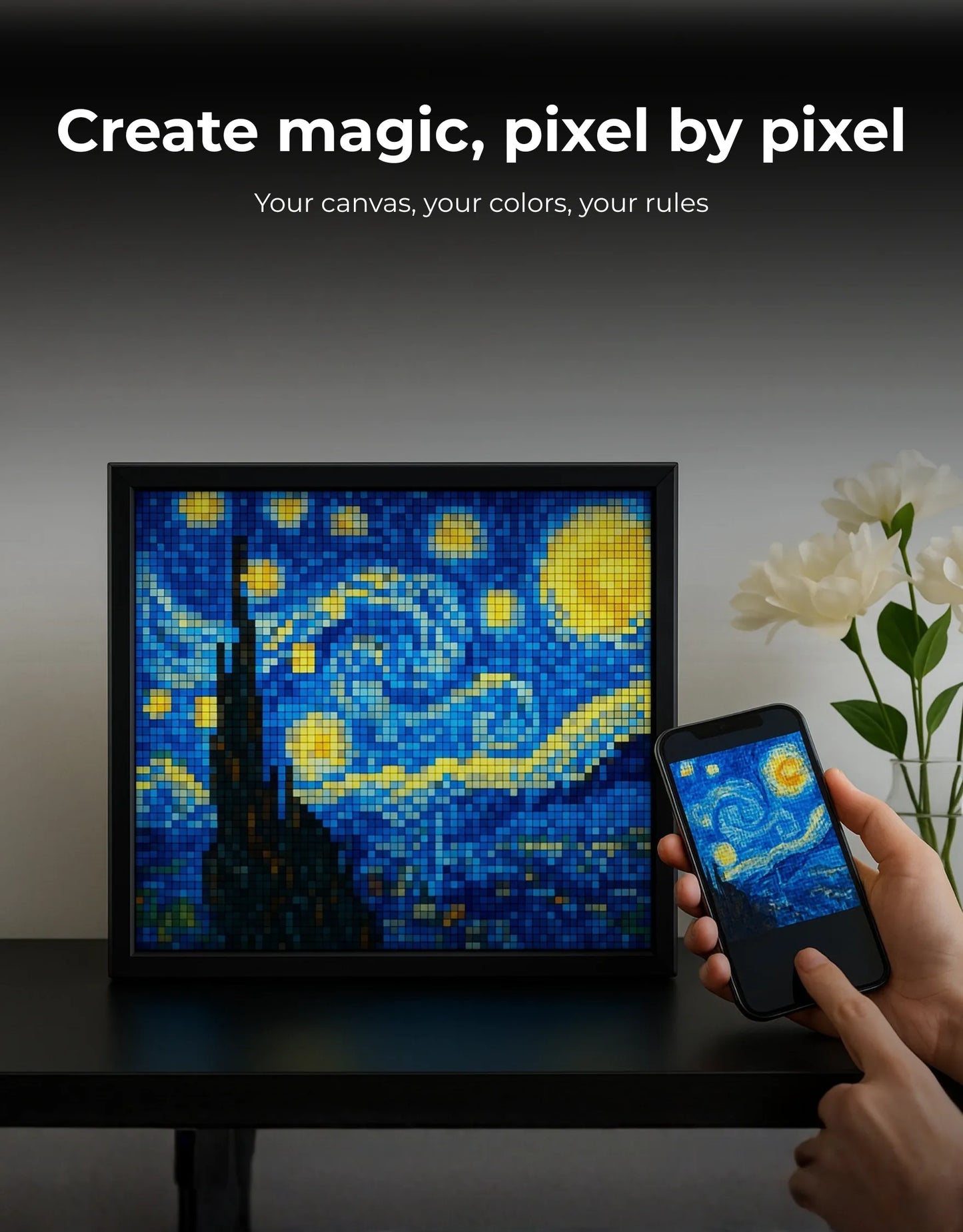 RGB Pixel Display
Pixel Display LED Frame
DIY Pixel Art Display
Smart Pixel Display
App Controlled Pixel Display
Pixel Art Frame
LED Pixel Art
Custom Pixel Display
RGB LED Matrix
Pixel Animation Display
Programmable Pixel Display
Pixel Display Light
Pixel Display App
Gaming Pixel Display
Animated LED Frame
Pixel Wall Art
Digital Pixel Frame
Smart LED Display
Pixel Canvas
LED Matrix Panel
Creative Pixel Display
RGB Room Decor
Bedroom Pixel Display
Desk Pixel Display
Gaming Room Decor
Bluetooth Pixel Display
