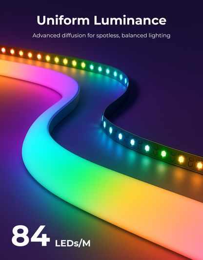 Apex Edge Neon Light ( 10 ft / 3 M )( Also Suitable for Gaming Desk Lighting  )