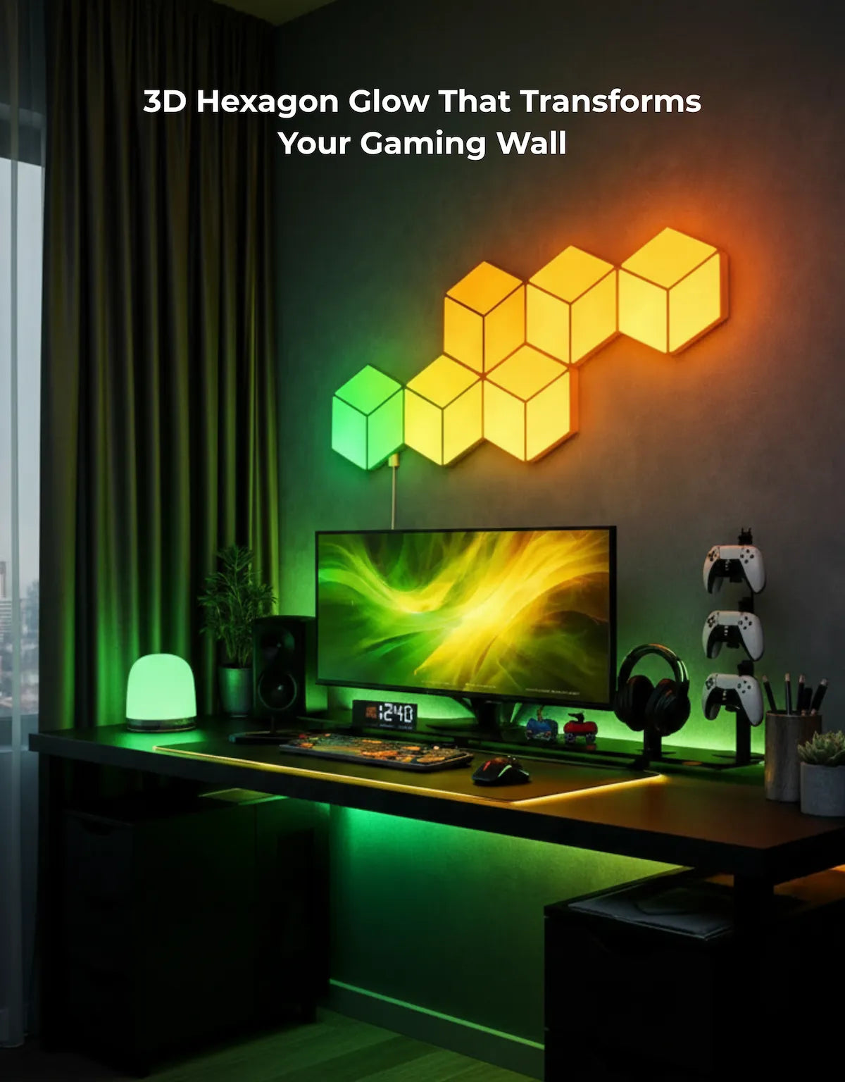 Apex Monitor Sync Hexagon Light (6 Pcs)