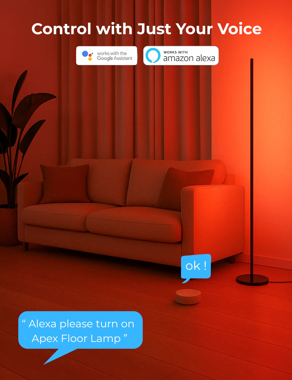 Apex RGBICW Floor Lamp