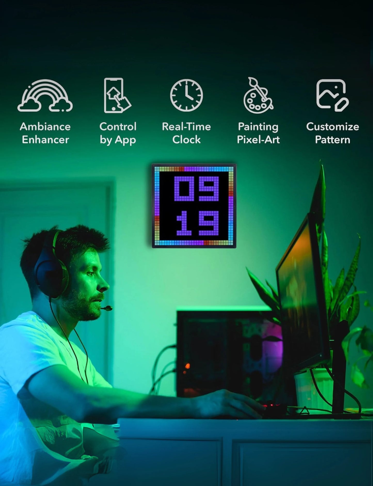 Animated LED Frame
LED Animation Display
Digital Pixel Art
Gaming Pixel Display
Retro Pixel Art
Retro Gaming Display
8x8 Pixel Display
16x16 Pixel Display
32x32 Pixel Display
Pixel Matrix Display
LED Matrix Display
RGB Matrix Display
Smart LED Matrix
Programmable LED Display
Programmable Pixel Display
DIY Pixel Art
Custom Pixel Art
Animated Wall Art
Interactive Display
Gaming Room Decor
Gaming Wall Decor
RGB Gaming Lights
Game Room Lighting
Streamer Room Decor
Streaming Setup
Desk Display
Desktop Pixel Disp