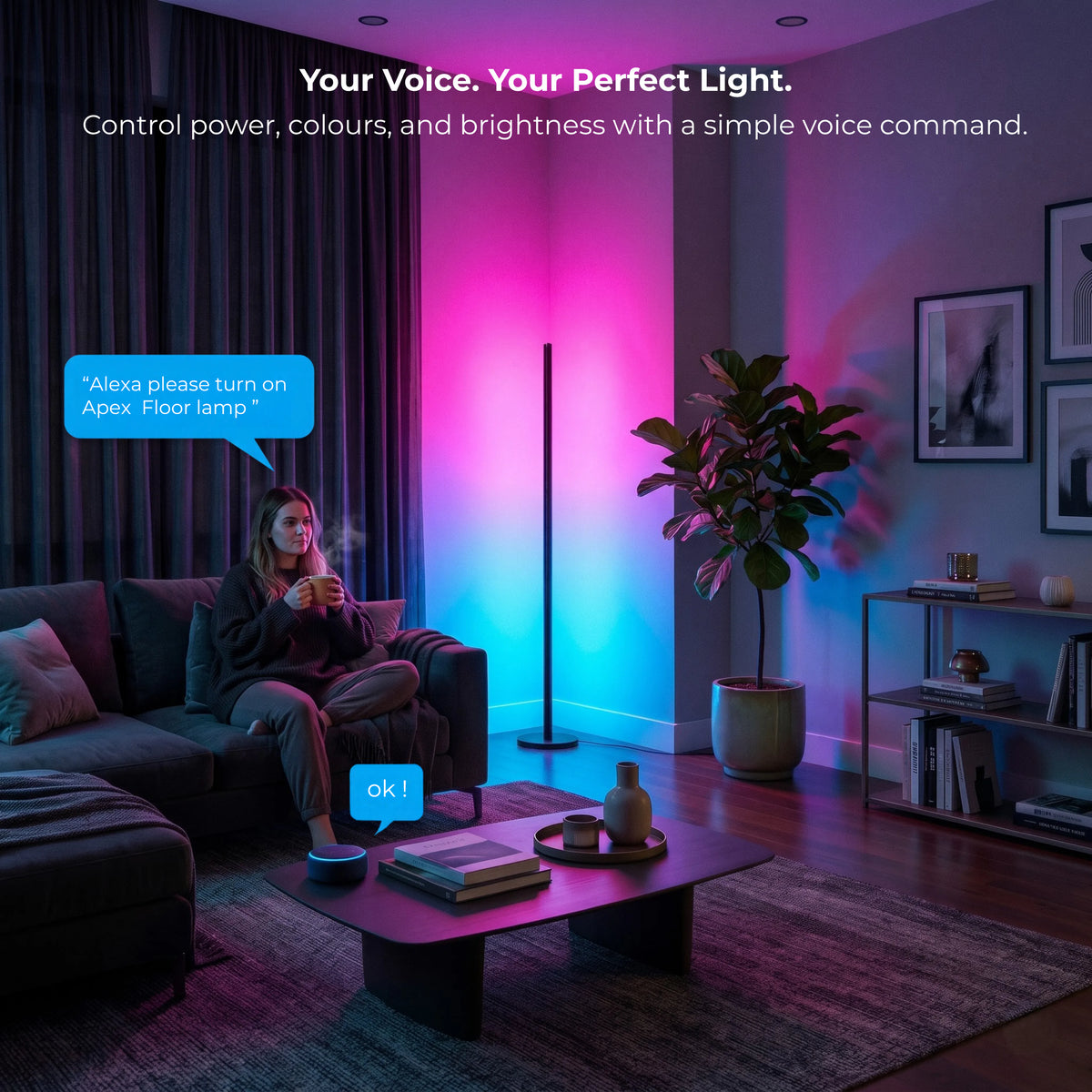 Apex RGBICW Floor Lamp
