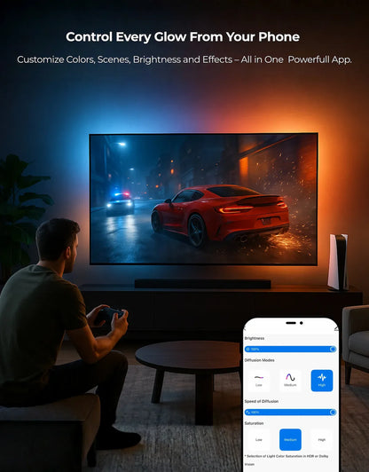 Apex HDMI 2.1 Version TV Backlight (32-90 Inch TV size)