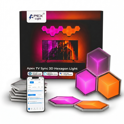 Apex TV Sync 3D Hexagon Light