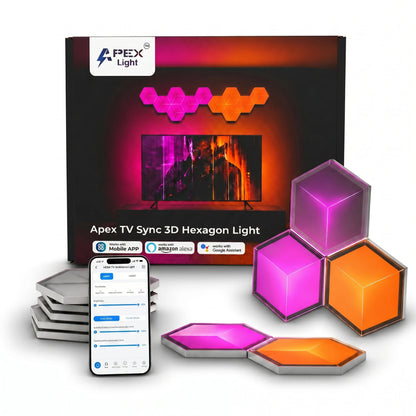 Apex TV Sync 3D Hexagon Light