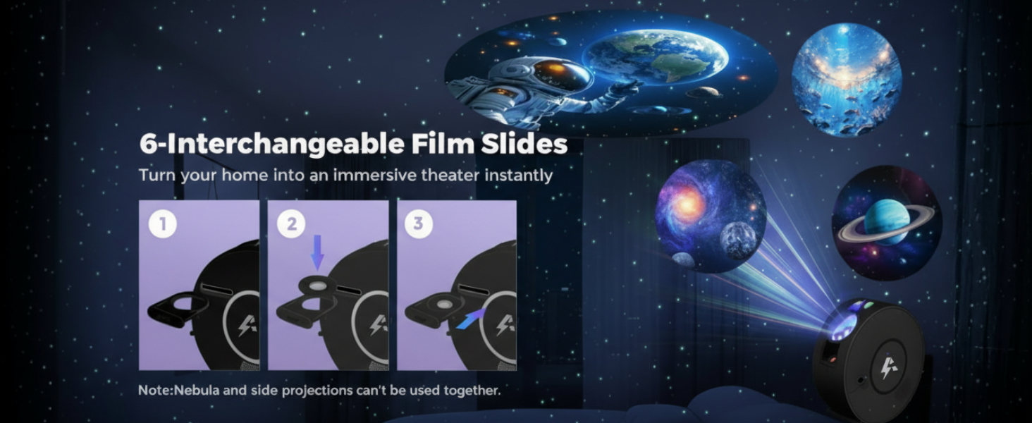 Apex smart star projector pro control with app