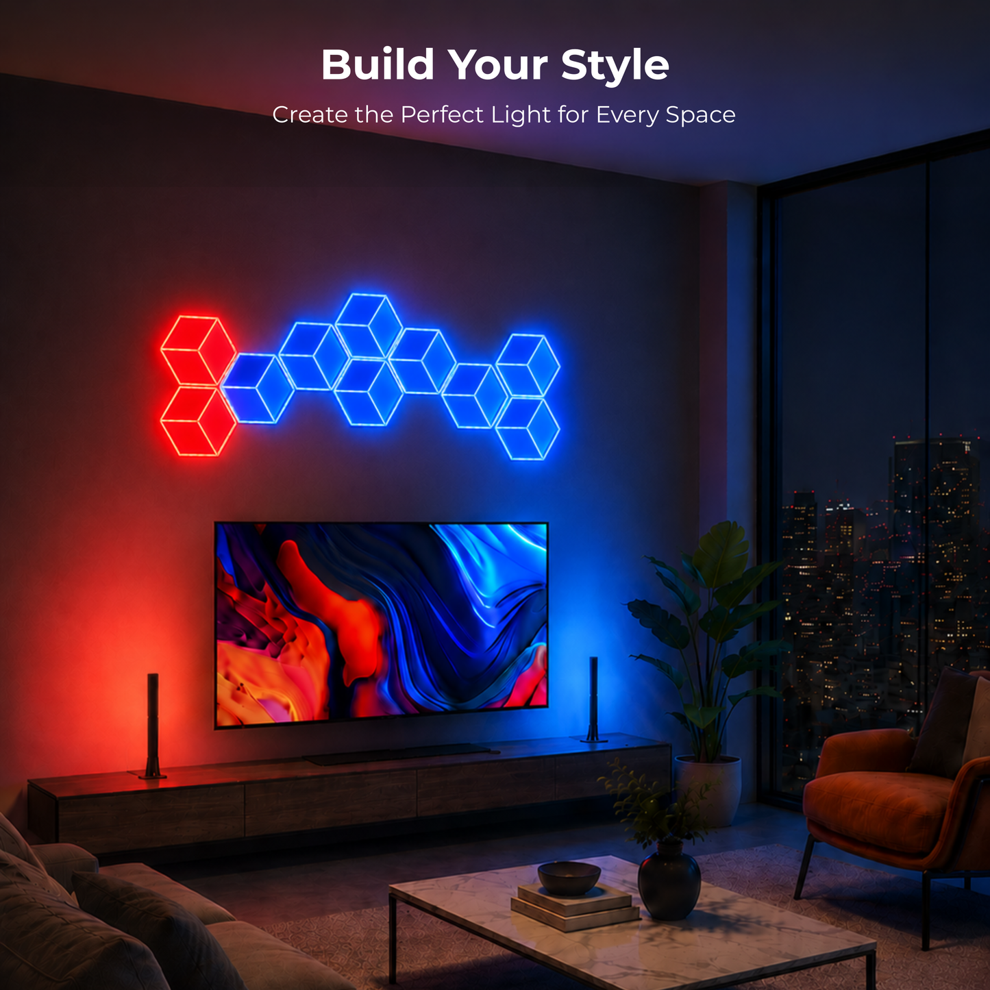Apex TV Sync 3D Hexagon Light