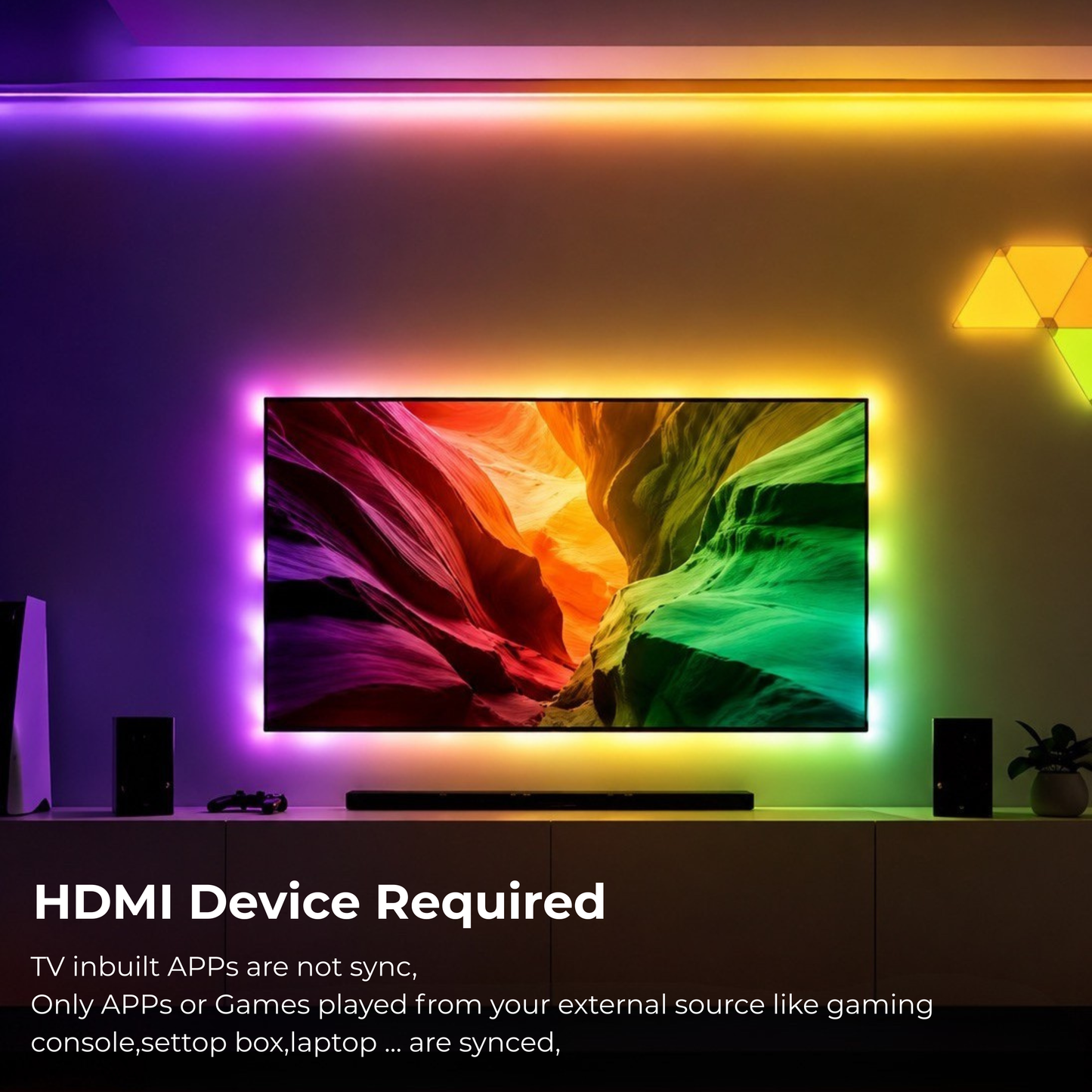 Apex TV Sync 3D Hexagon Light