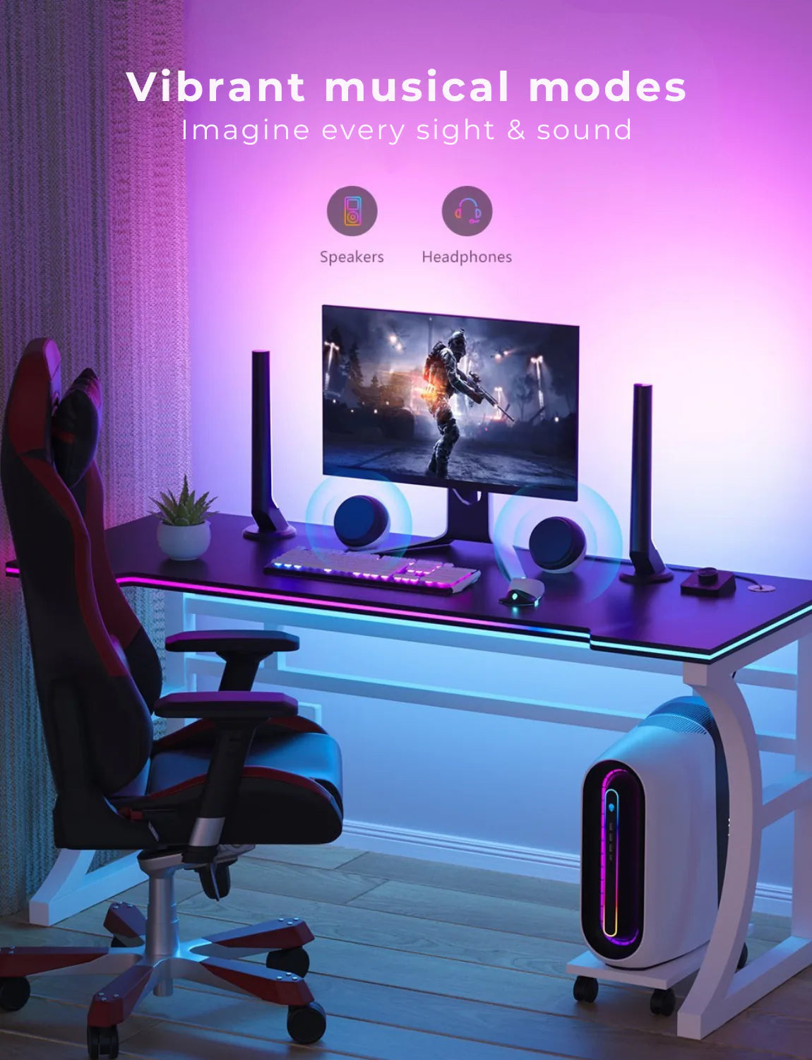 Apex Smart RGBIC Gaming Light Bars