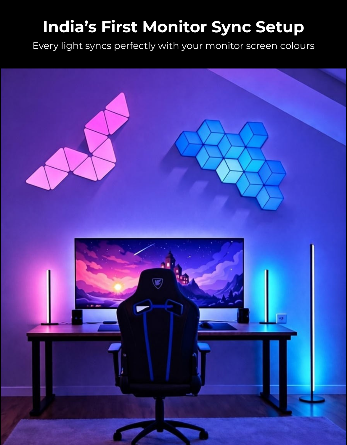 Apex Monitor Sync Hexagone Light (6 Pcs)