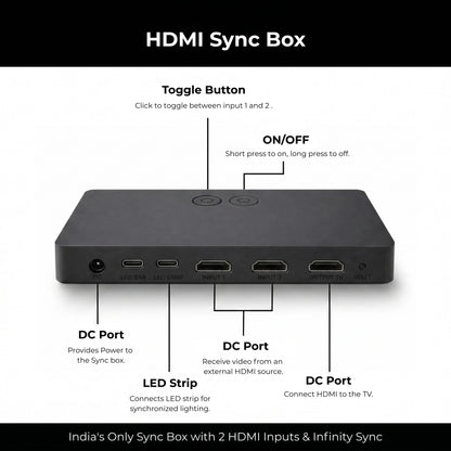 Apex HDMI Sync Box
HDMI Sync Box
Smart HDMI Sync Box
TV Sync Box
RGB Sync Box
TV Backlight Controller
HDMI Lighting Controller
Smart Lighting Hub
InfinitySync Hub
Infinity Sync
Apex InfinitySync
TV Color Sync
Real Time TV Sync
Screen Sync Lighting
HDMI 2.0 Sync Box
Dual HDMI Input
2 HDMI Inputs
HDMI Input Switch
HDMI Toggle Button
TV HDMI Controller
LED Strip Controller
LED Sync Controller
RGB LED Controller
TV Ambient Lighting
RGB TV Backlight
Smart TV Backlight
TV LED Strip
RGB LED Strip
RGBIC LED Strip
S
