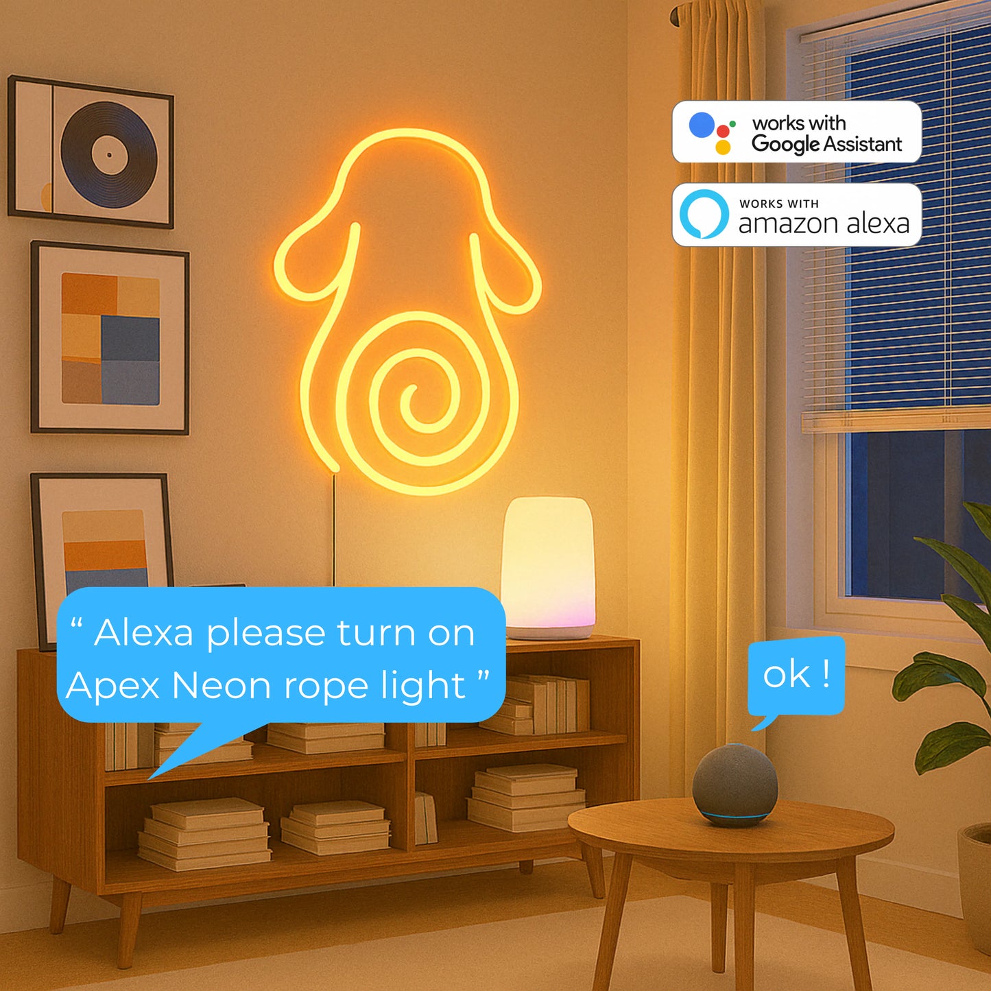 Google Assistant Neon Light
Smart Home Neon Decor
Wireless Neon Lighting
App Controlled Neon Rope
Voice Command LED Light
Hands Free Neon Light
Smart Home Wall Light
Intelligent Neon Lighting
Connected Home Lighting
Smart Ambient Neon
Modern Neon Wall Decor
LED Neon Art Light
Custom Neon Wall Design
Flexible Wall Neon
RGBIC Smart Neon
Programmable Neon Strip
Silicone Neon Light
Diffused LED Neon
Indoor Smart Neon