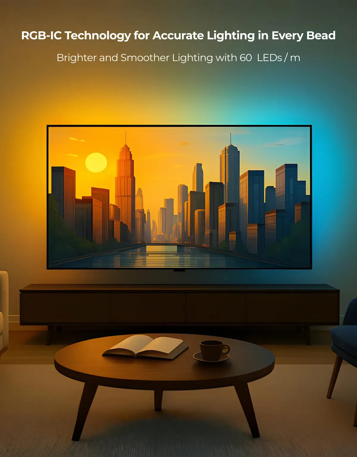 Apex HDMI 2.1 Version TV Backlight (32-90 Inch TV size)