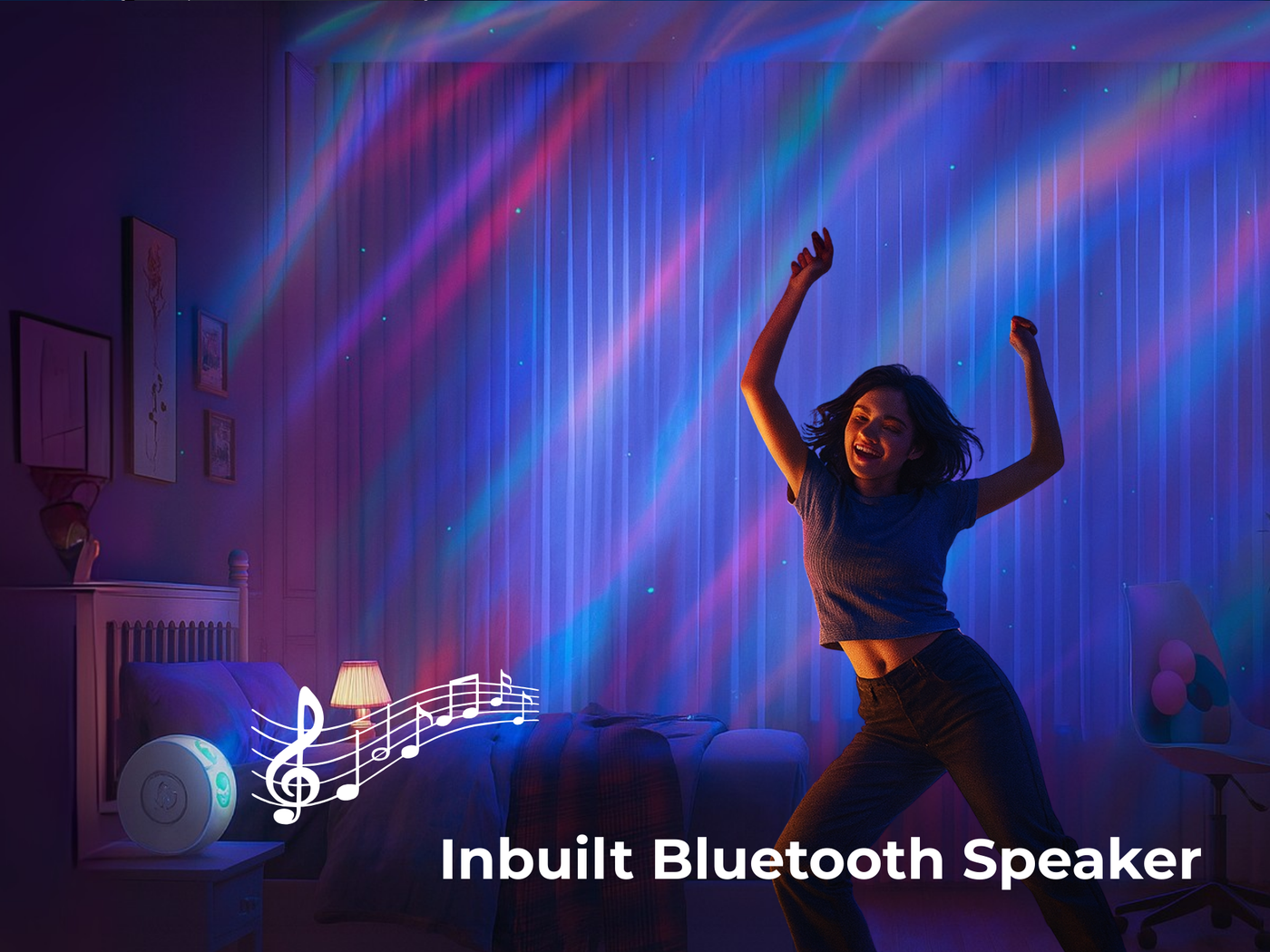 Apex smart star projector inbuilt bluetooth speaker
