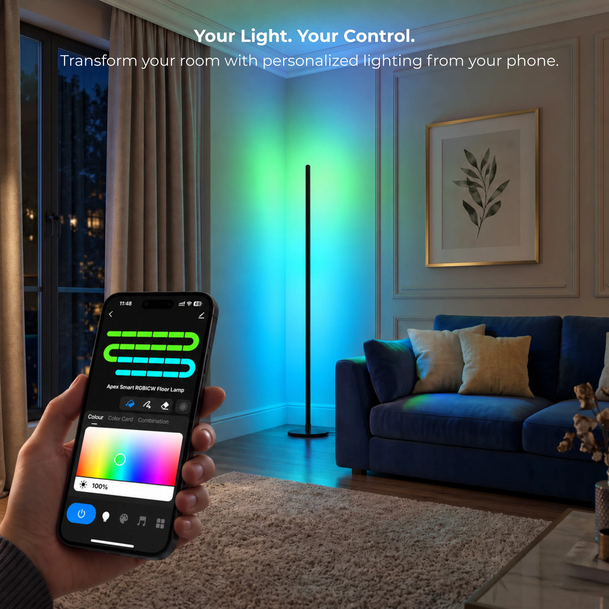 Apex RGBICW Floor Lamp