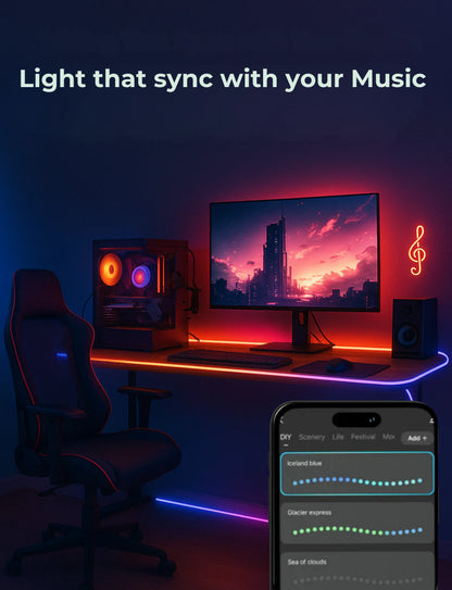 Apex RGBIC Neon Rope Light for Desks