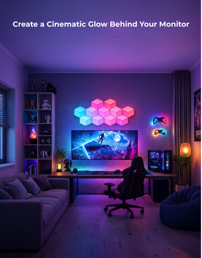 Apex Monitor Sync Hexagone Light (6 Pcs)