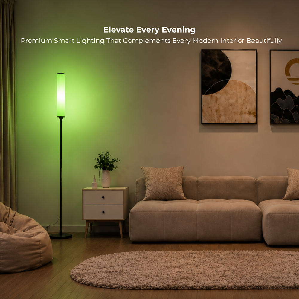 Apex RGBIC + W Cylinder Floor Lamp