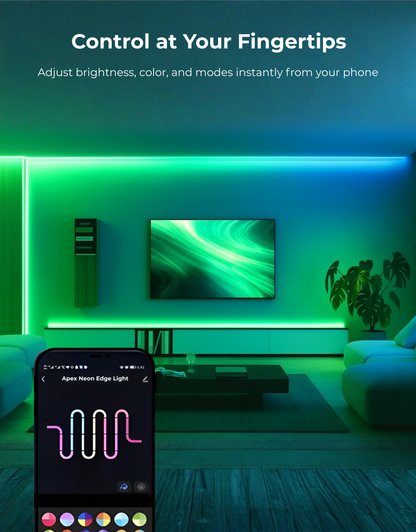 Apex Edge Neon Light ( 10 ft / 3 M )( Also Suitable for Gaming Desk Lighting  )