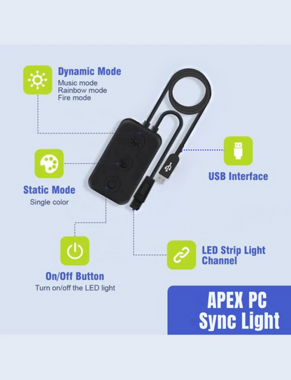 Apex Monitor Backlight (Upto 40 Inches Monitor)(not for All Smart TVs)
