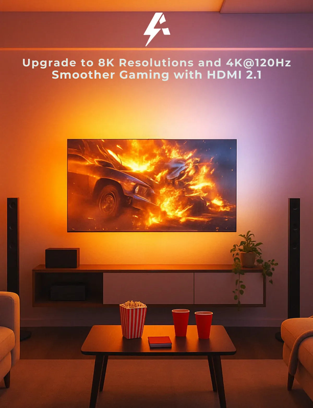 Apex HDMI 2.1 Version TV Backlight (32-90 Inch TV size)