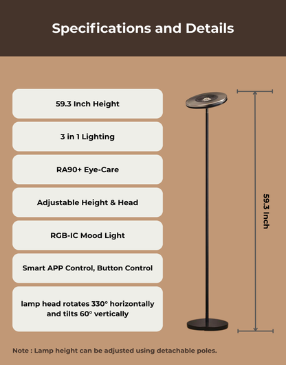 Apex Uplighter Floor Lamp