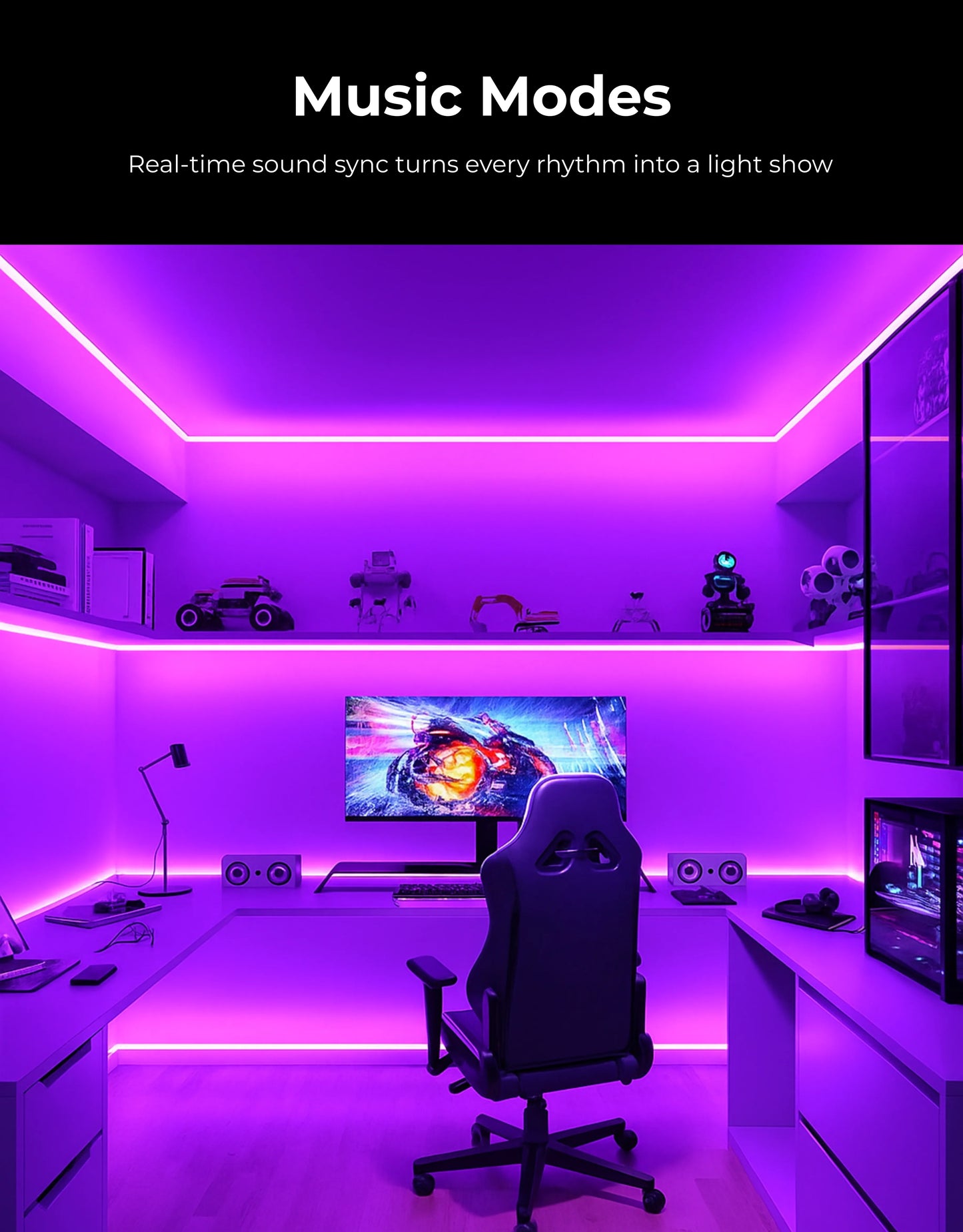 Music Sync LED Strip,
Music Mode Lighting,
Audio Reactive LED,
Sound Activated LED Strip,
Rhythm Sync Lighting,
RGBIC Neon Strip,
RGBIC LED Strip,
Smart LED Strip,
Smart Neon Light,
RGB Gaming Lights,
Gaming Room Lighting,
Gaming Desk Lighting,
Gaming Setup,
Entertainment Room Lighting,
Home Theater Lighting,
TV Wall Lighting,
Bedroom Neon Light,
Living Room LED Strip,
Wall Edge Lighting,
RGB Edge Lighting,
Flexible Neon Strip,
Flexible LED Strip,
Silicone Neon Strip,
LED Neon Strip,
RGB LED Strip,
Color Ch