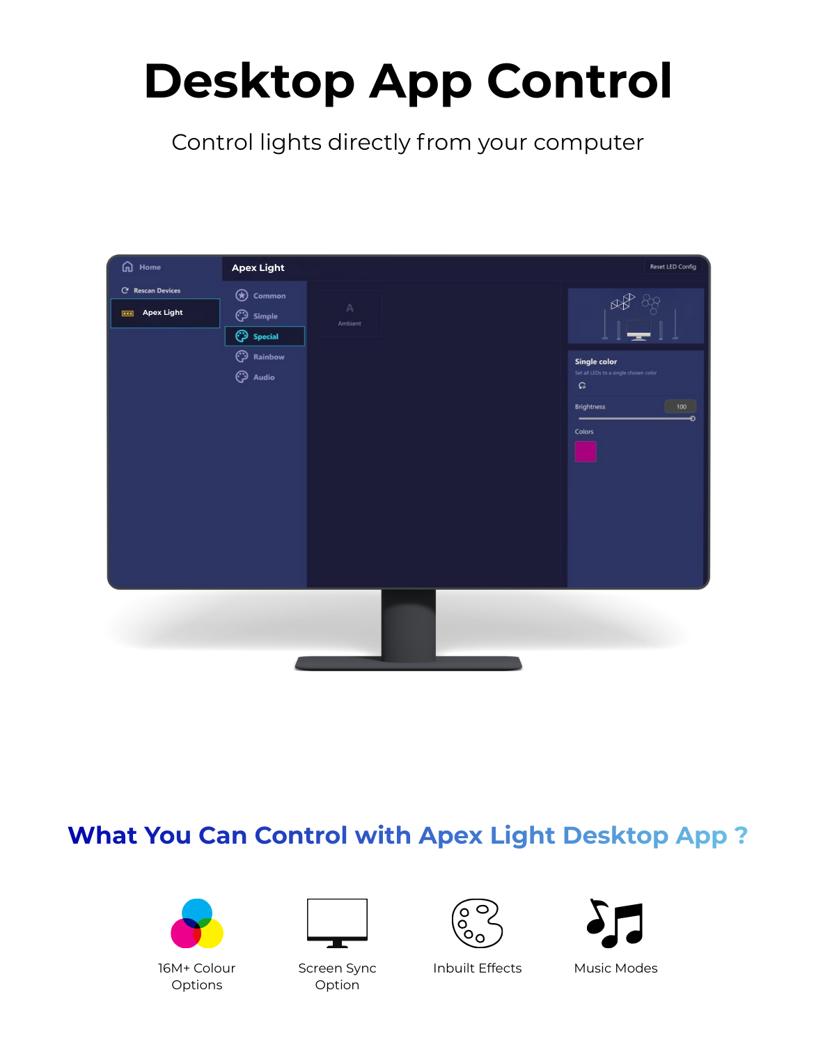 Apex Monitor Sync Bar Light