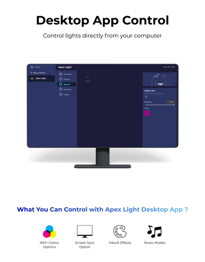 Apex Monitor Sync Bar Light