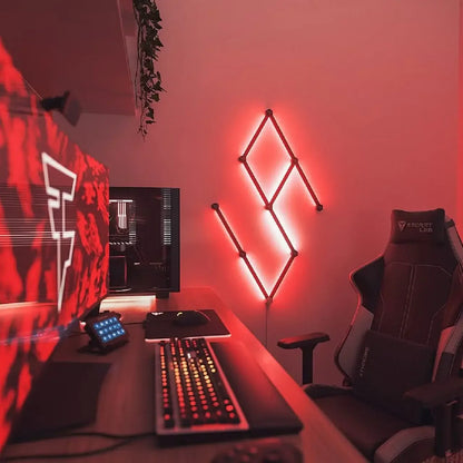 Interactive Wall Bars
Scene Mode RGB Light
Custom RGB Patterns
DIY Wall Layout
Connectable LED Bars
Expandable RGB Bars
Magnetic Line Connectors
Creative LED Shapes
RGB Light Modules
App Controlled RGB Bars
WiFi RGB Wall Light
Bluetooth RGB Lighting
Voice Controlled Line Light
Alexa Compatible RGB Light
Google Home RGB Light
Google Assistant LED Light
Music Rhythm Lighting
Sound Reactive RGB Bars
Audio Sync Wall Light
Gaming Room Atmosphere
RGB Lifestyle Lighting
Visual Mood Lighting
Home Accent Illuminatio