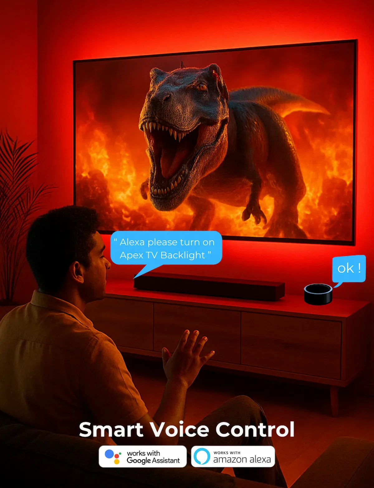 Apex HDMI 2.1 Version TV Backlight (32-90 Inch TV size)
