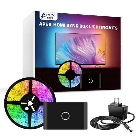 APEX HDMI Sync TV Backlight for All TV Sizes (Upto 90 inches) Apexlight